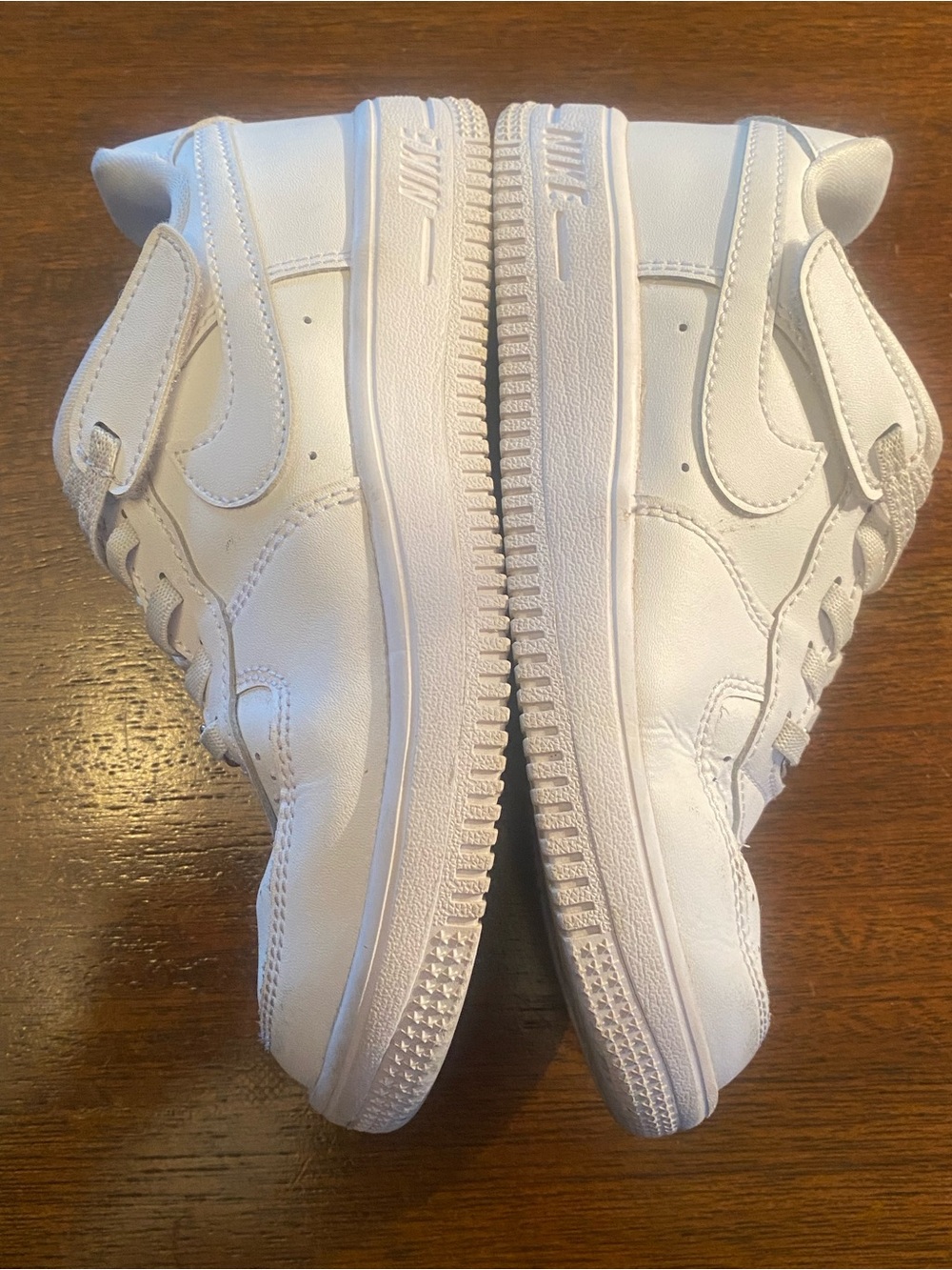 Nike Force 1 Low EasyOn PS Triple White Sneakers FN0237-111 Kids Size 13C⁠